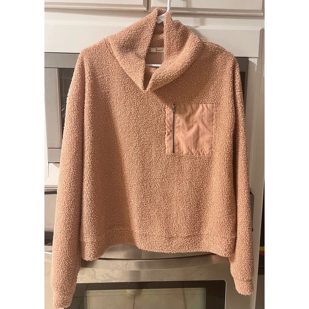 Wallflower Pink Cozycore Funnelneck Sweater Size xl